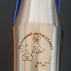 Gourde Inox pour Chien – Personnalisable 800 ml (taille unique)